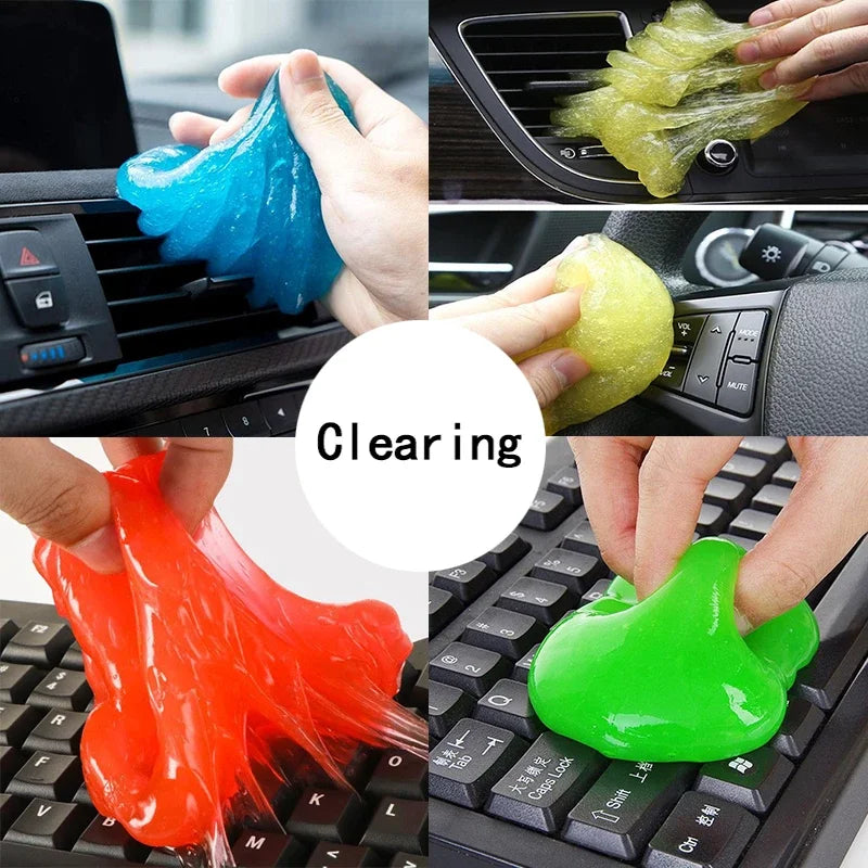Car Cleaning Gel - Universal Dust Cleaner Tool for Automotive Air Vent Interior Detail Putty