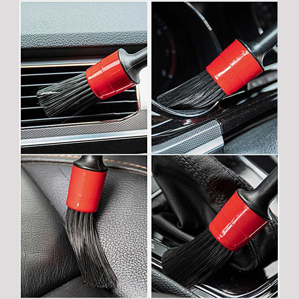 10Pc Car Detailing Brush Kit Auto Interior Detail Brush Wash for Wheel Clean Set
