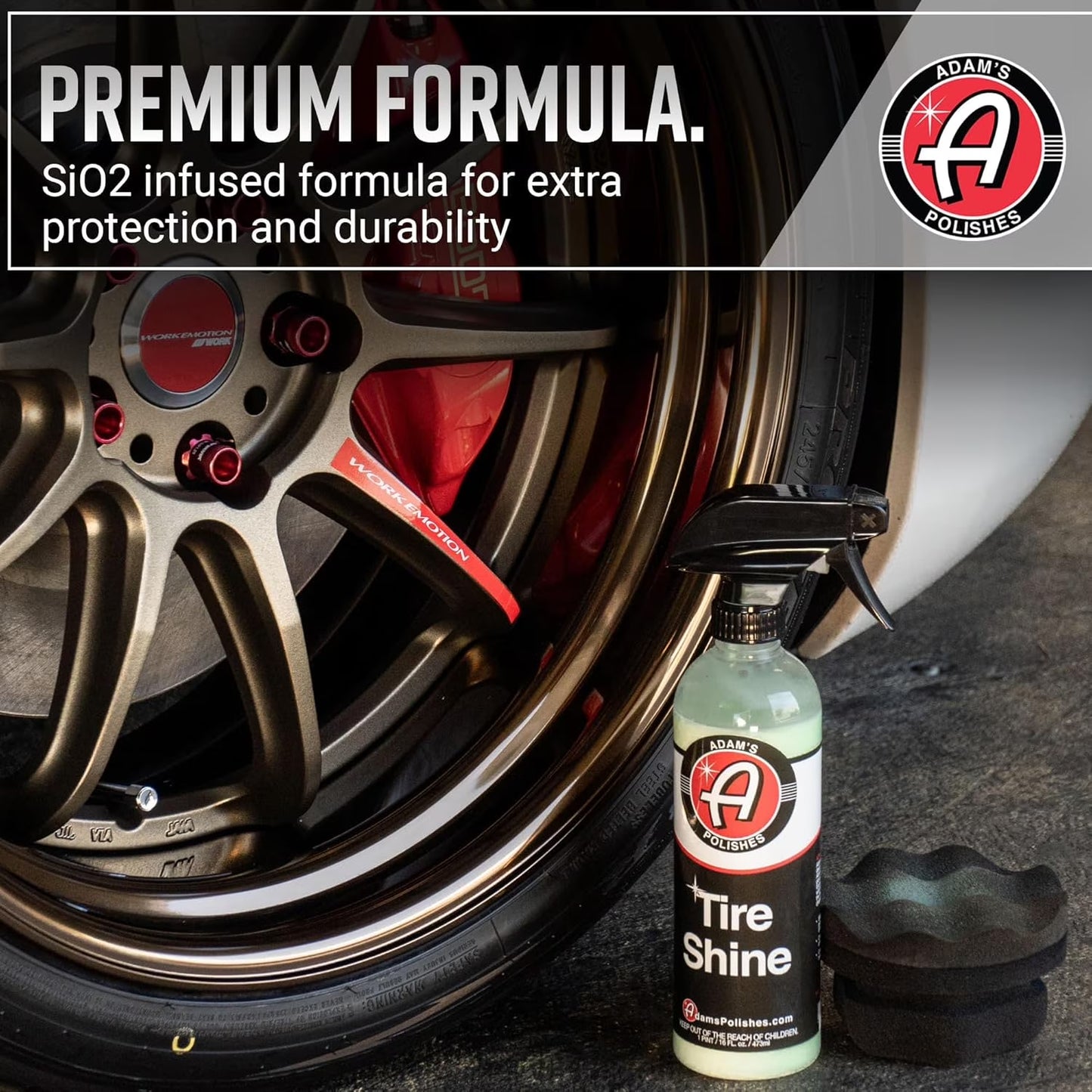 (2 Pack)  Tire Shine 16Oz - Spray Tire Dressing W/ Sio2 for Non Greasy Car Detailing |Use W/Tire Applicator after Tire Cleaner & Wheel Cleaner