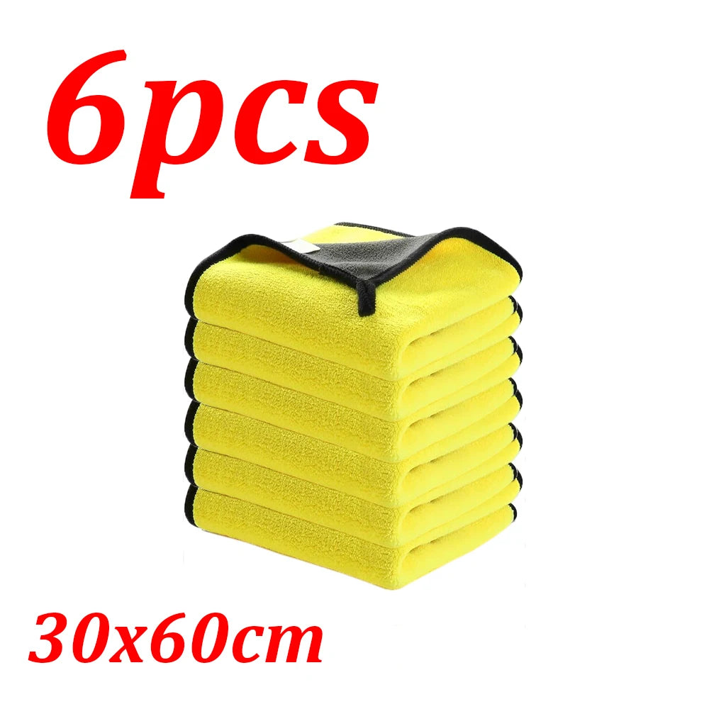 1-20Pcs Microfiber Car Wash Towel Car Wash Cloth Car Wash Drying Towel Car Window Glass Double Cleaning Cloth Car Wash Supplies