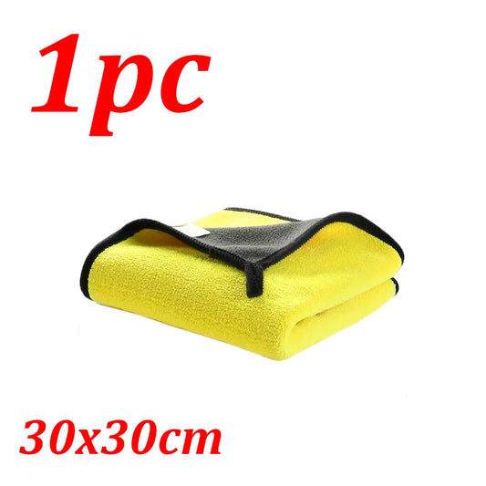 1-20Pcs Microfiber Car Wash Towel Car Wash Cloth Car Wash Drying Towel Car Window Glass Double Cleaning Cloth Car Wash Supplies