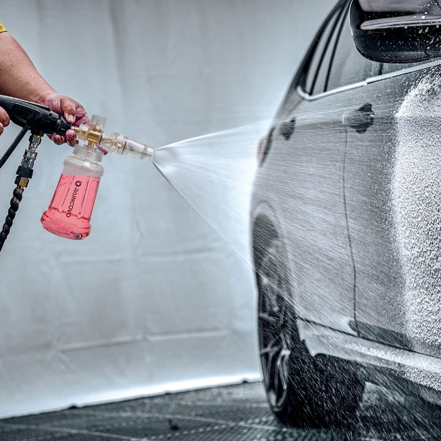 Foam Cannon for Pressure Washer, Snow Clear Foam Cannon for Car Wash, Stainle...