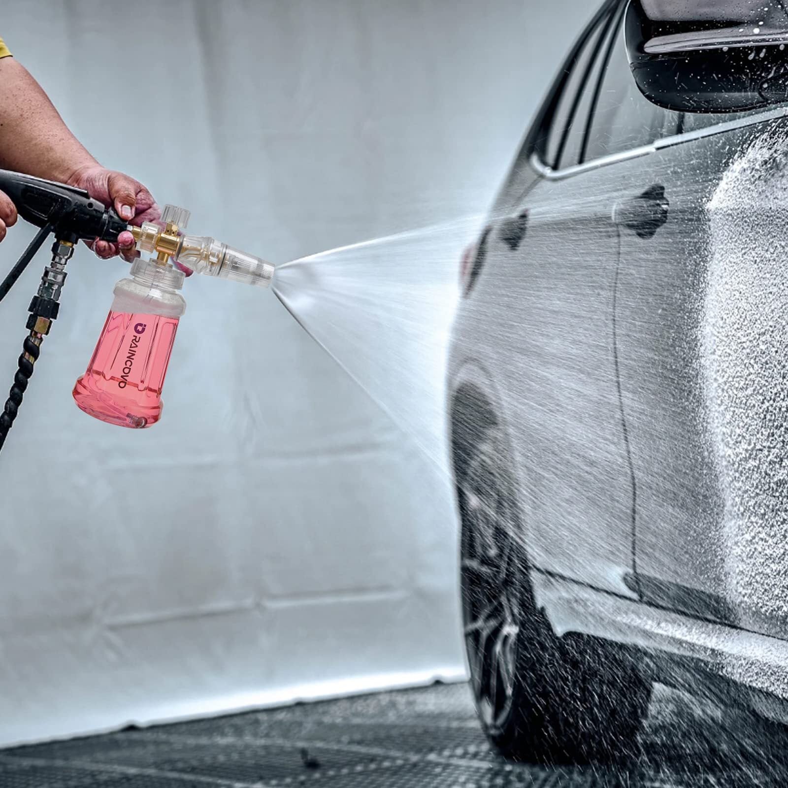 Foam Cannon for Pressure Washer, Snow Clear Foam Cannon for Car Wash, Stainle...
