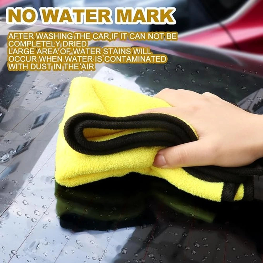 1-20Pcs Microfiber Car Wash Towel Car Wash Cloth Car Wash Drying Towel Car Window Glass Double Cleaning Cloth Car Wash Supplies