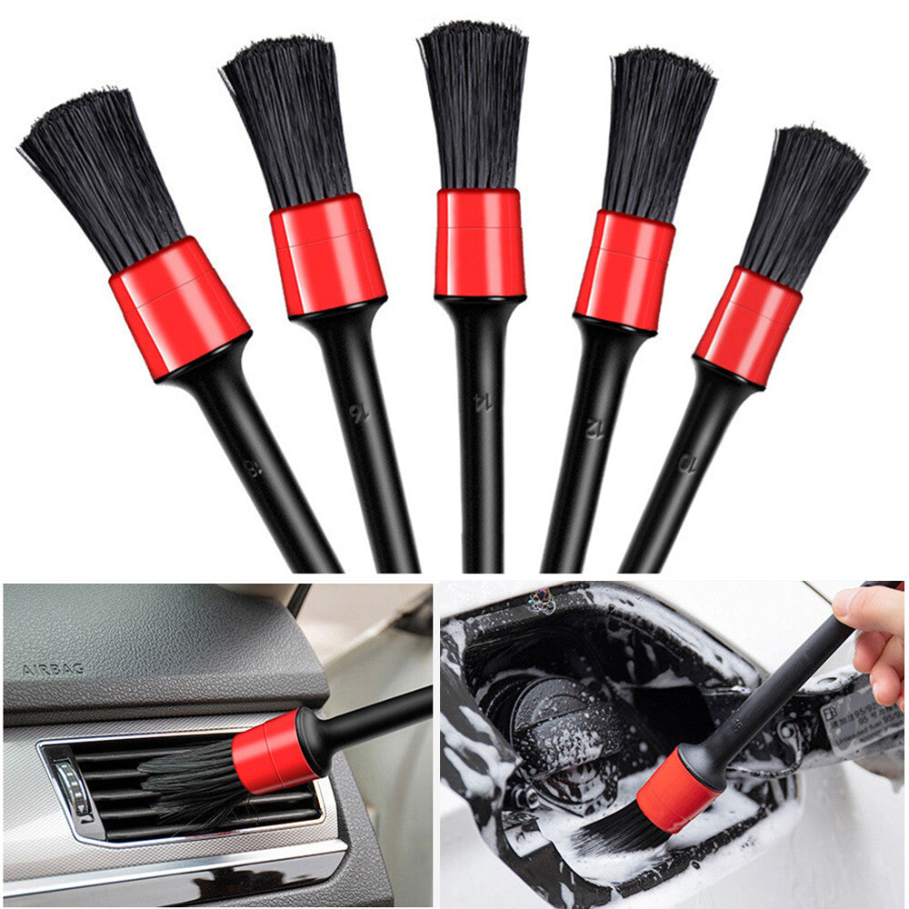 10Pc Car Detailing Brush Kit Auto Interior Detail Brush Wash for Wheel Clean Set