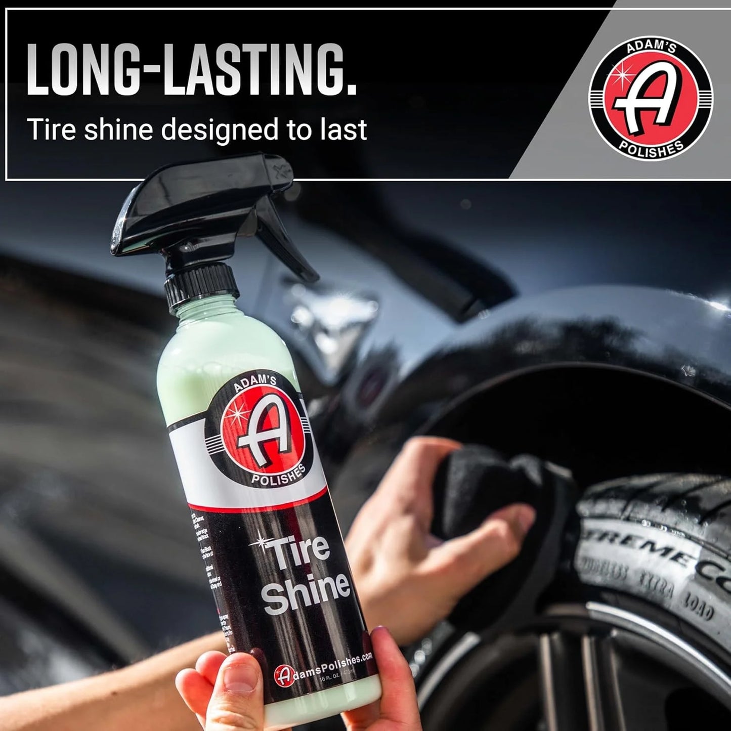 (2 Pack)  Tire Shine 16Oz - Spray Tire Dressing W/ Sio2 for Non Greasy Car Detailing |Use W/Tire Applicator after Tire Cleaner & Wheel Cleaner