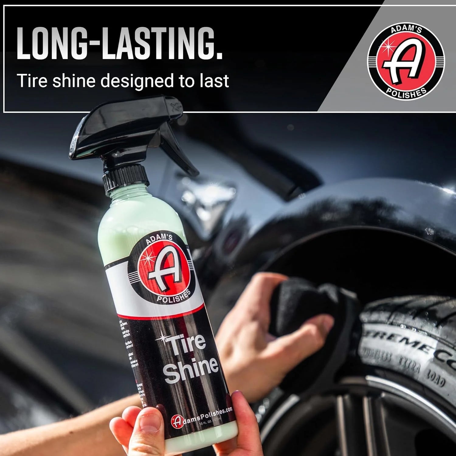 (2 Pack)  Tire Shine 16Oz - Spray Tire Dressing W/ Sio2 for Non Greasy Car Detailing |Use W/Tire Applicator after Tire Cleaner & Wheel Cleaner