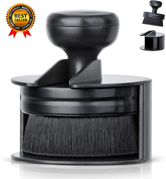Car Tire Shine Applicator Vegan Tire Shine Brush with Stand for Auto Detailing